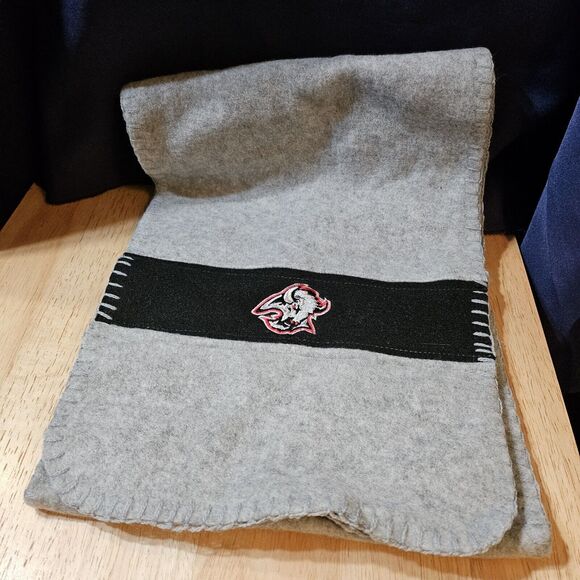 NHL Buffalo Sabres Scarf & Gloves Headband in Blue Carrying Bag Gift Set - Picture 3 of 4